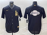 Men's Los Angeles Dodgers Team Big Logo Black Cool Base Stitched Baseball Jerseys,baseball caps,new era cap wholesale,wholesale hats